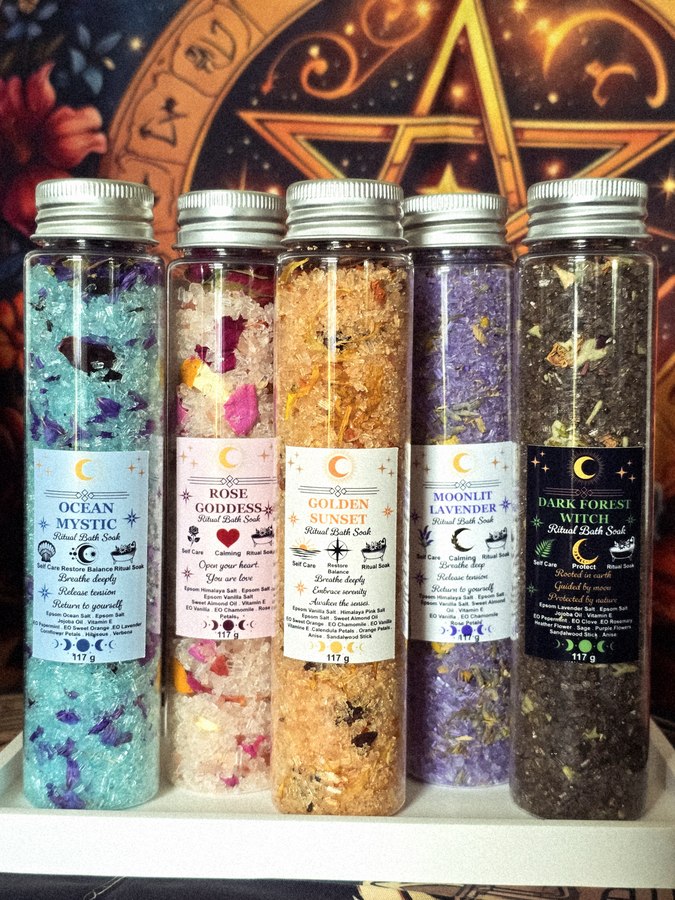 Witchy Bath Salts with Botanicals