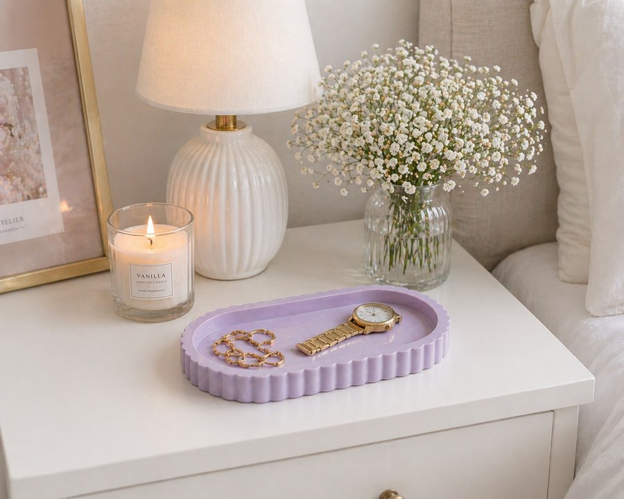 Scalloped Oval Tray